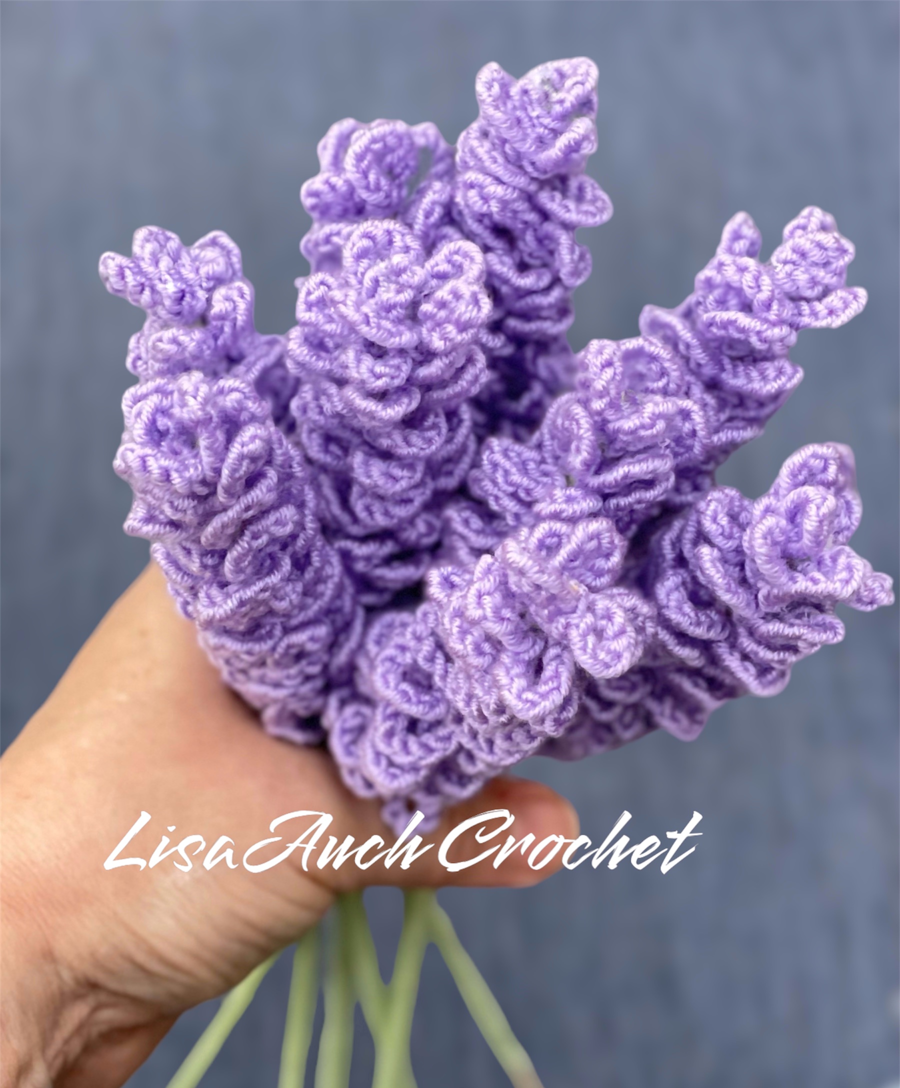 How to Crochet Lavender Flower Pattern Free Crochet Flower Bouquet